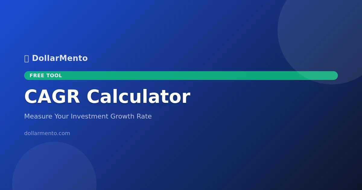 CAGR Calculator: What Your Investment Returns Are Really Telling You